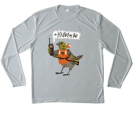 Palihoa Translocation- Athletic, a Silver Unisex Performance Long Sleeve Tee