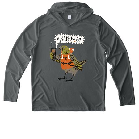 Palihoa Translocation- Athletic, a Dark Smoke Grey UV Performance Long Sleeve Hoodie