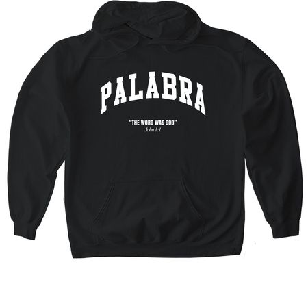 PALABRA, a Black Gildan Softstyle Pullover Hoodie