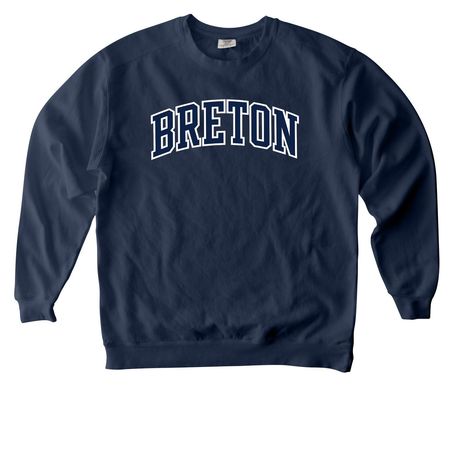 Bulldog Pride, a True Navy Comfort Colors Crewneck Sweatshirt