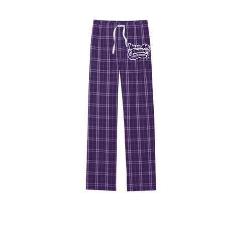 Panthers PJs!, a Purple/ White Flannel Pajama Pant