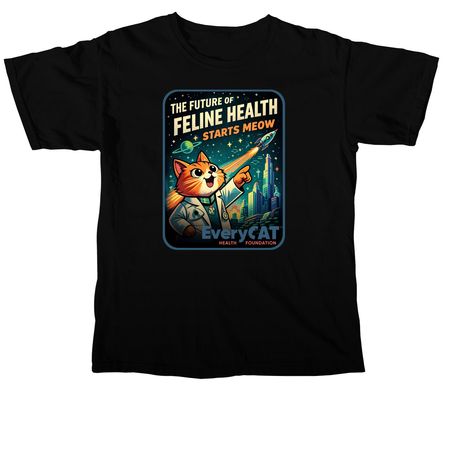 The Future of Feline Health, a Black Comfort Colors Unisex Tee