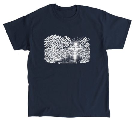 Life From the Tree | Tree of Life Collection, a Navy Classic Unisex Tee