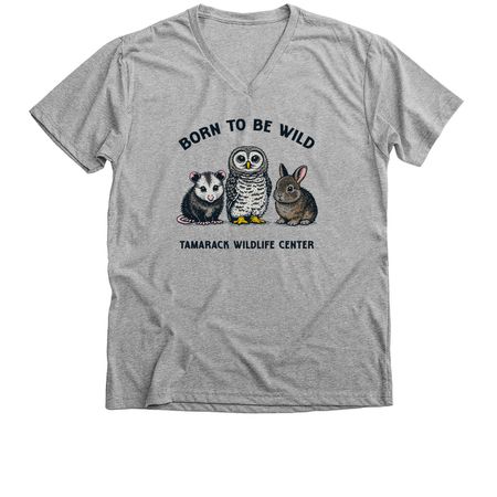 Tamarack Wildlife Center, a Athletic Heather Premium V-Neck Tee