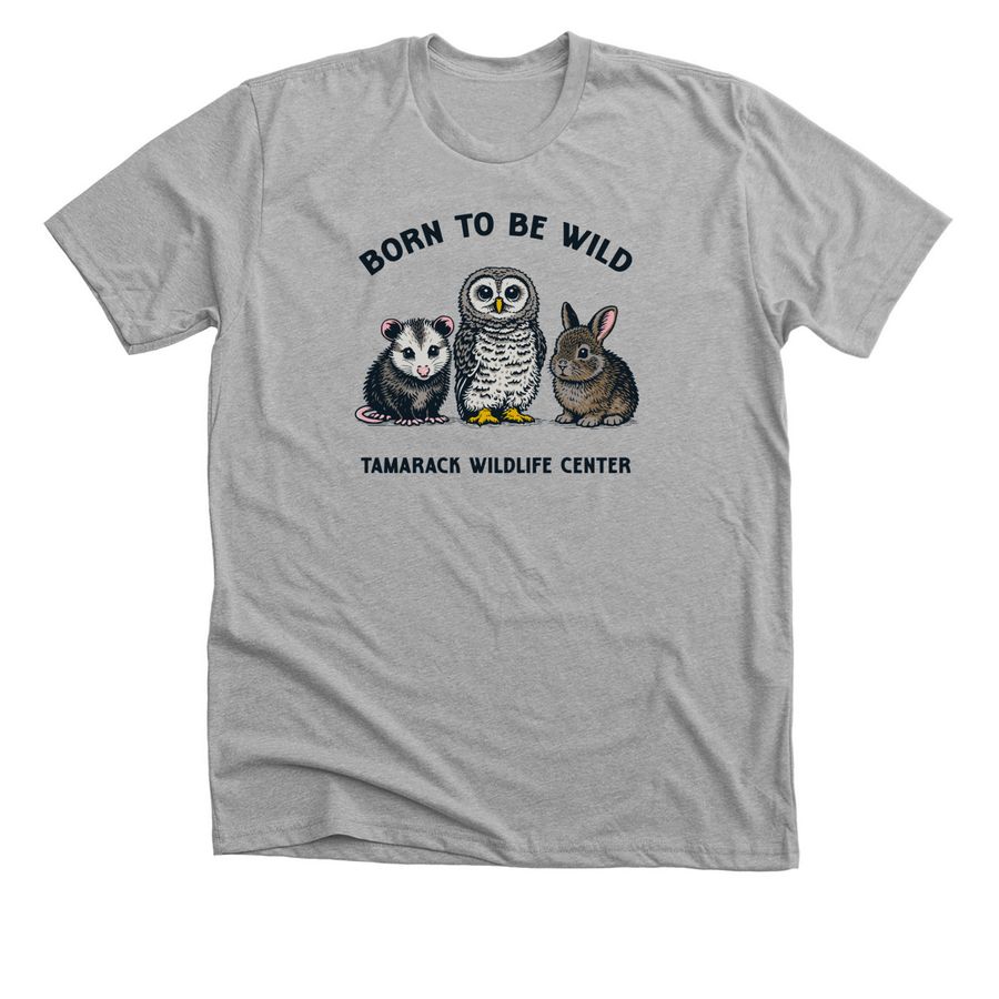 Tamarack Wildlife Center, a Athletic Heather Premium Unisex Tee