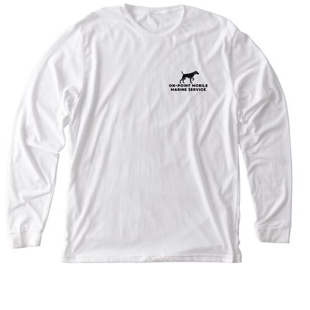 On-Point Mobile Marine/CureGRIN Foundation, a Solid White Blend Premium Long Sleeve Tee