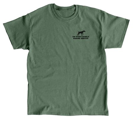 On-Point Mobile Marine/CureGRIN Foundation, a Military Green Classic Unisex Tee
