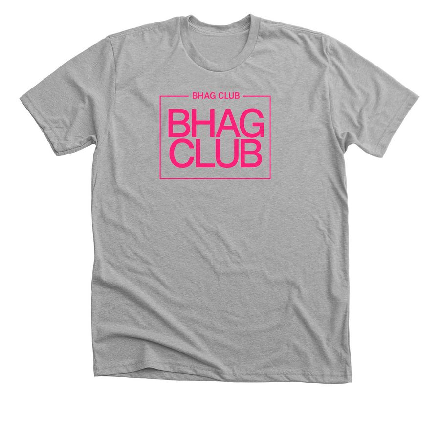 Achievement Collection BHAG CLUB, a Athletic Heather Premium Unisex Tee