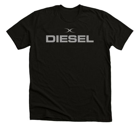 DIESEL OG LOGO, a Solid Black Blend Premium Unisex Tee
