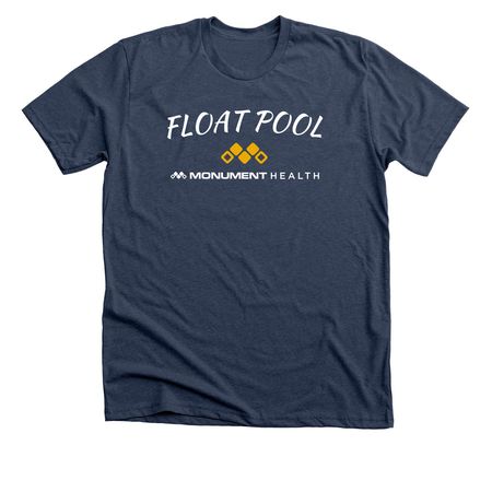 RN Float Pool Shirts, a Heather Navy Premium Unisex Tee