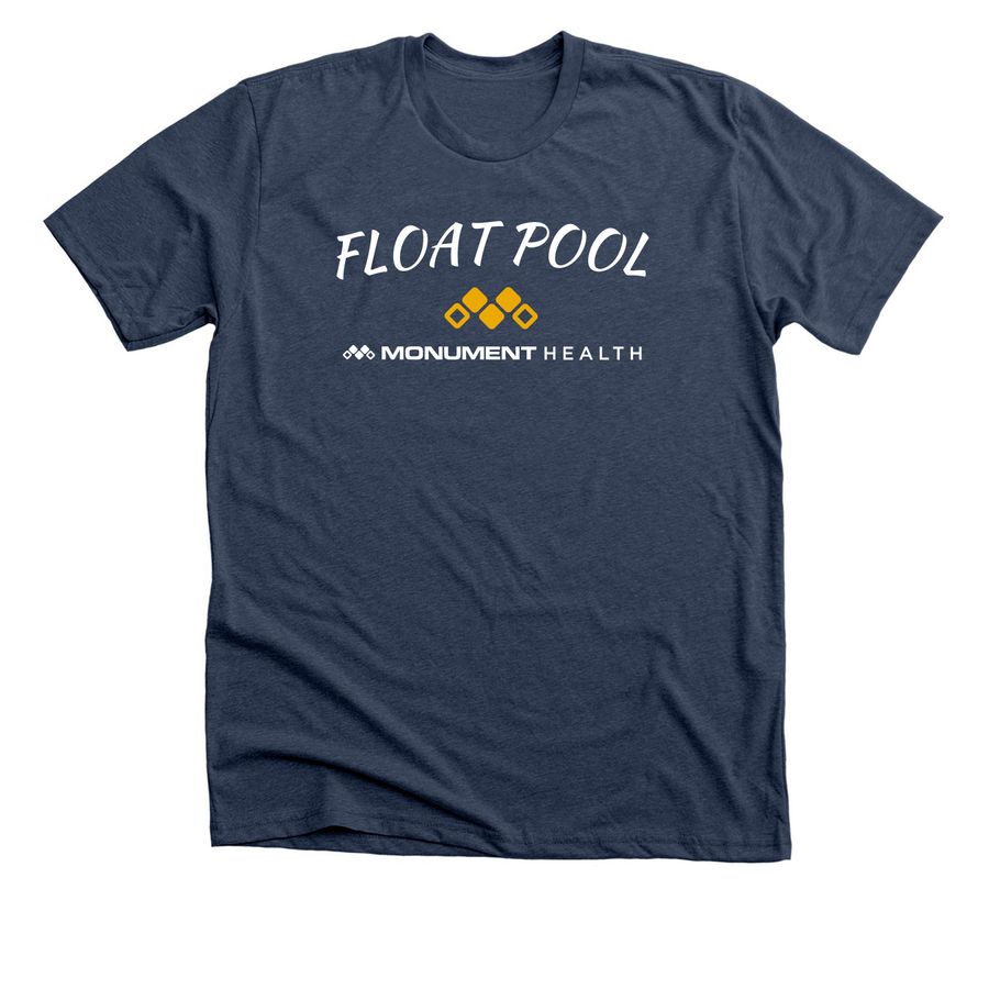 RN Float Pool Shirts, a Heather Navy Premium Unisex Tee