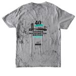 40th Anniversary GWB Tie-Dye & Tanks, a Smoke Comfort Colors Colorblast Tee (back-view)