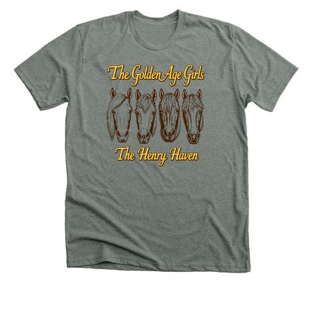 Henry Haven - The Golden Age Girls, a Deep Heather Premium Unisex Tee