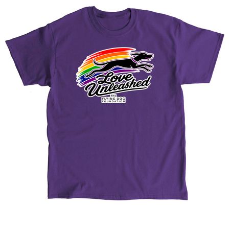 Love Unleashed, a Purple Classic Unisex Tee