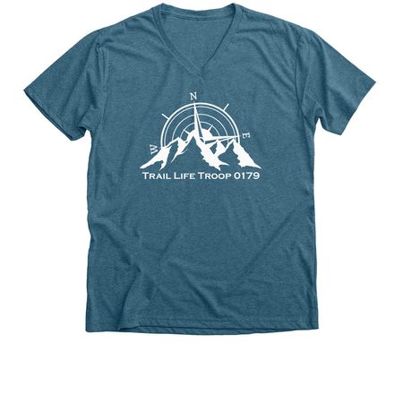 Trail Life Moms, a Heather Deep Teal Premium V-Neck Tee