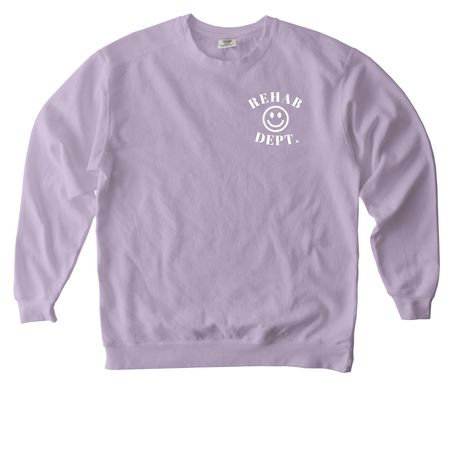 Rehab Dept. Comfort Colors Crewneck, a Orchid Comfort Colors Crewneck Sweatshirt