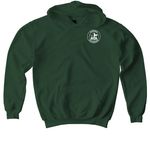As It Is In Heaven, a Forest Green Youth Pullover Hoodie (back-view)