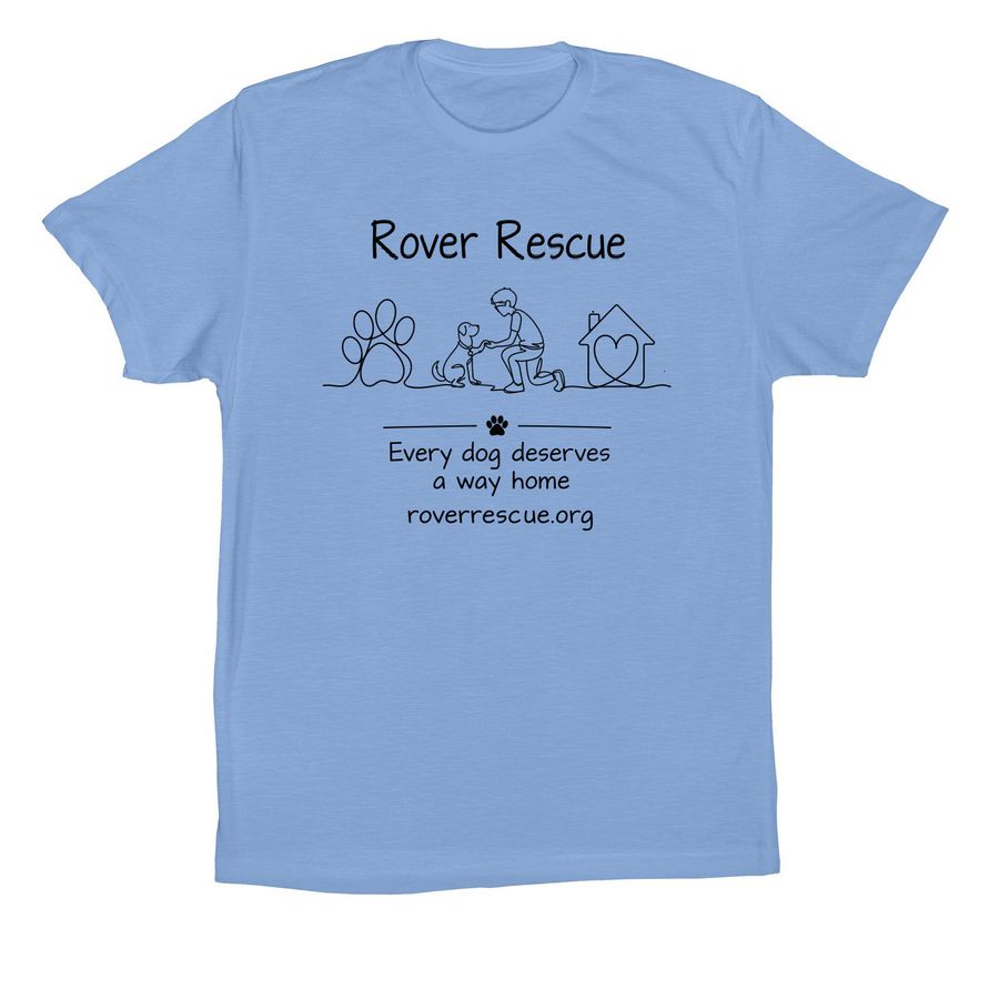 Rover Rescue?s 2026 Fundraiser, a Carolina Blue Premium Cotton Tee