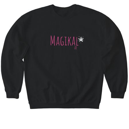 Magikal, a Black Softstyle Crewneck Sweatshirt