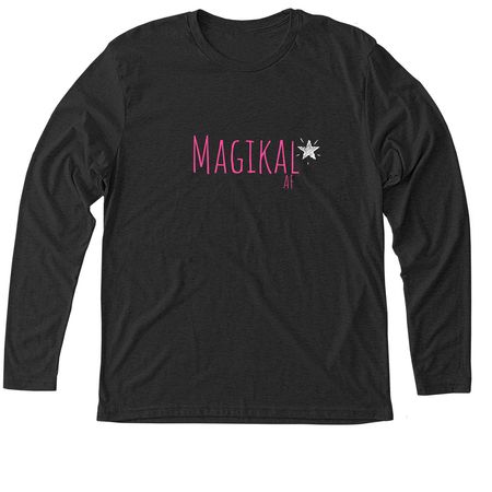 Magikal, a Vintage Black Triblend Long Sleeve Tee