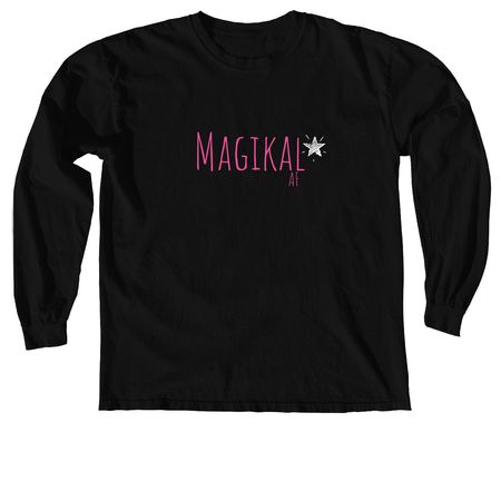 Magikal, a Black Comfort Colors Long Sleeve Tee