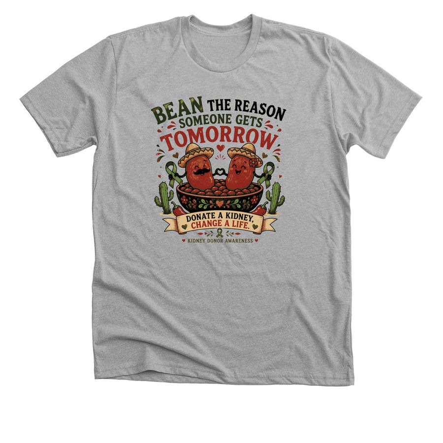Donor 4 David, a Athletic Heather Premium Unisex Tee
