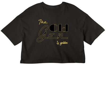 Old Gen, a Black Women?s Cropped Cotton Tee