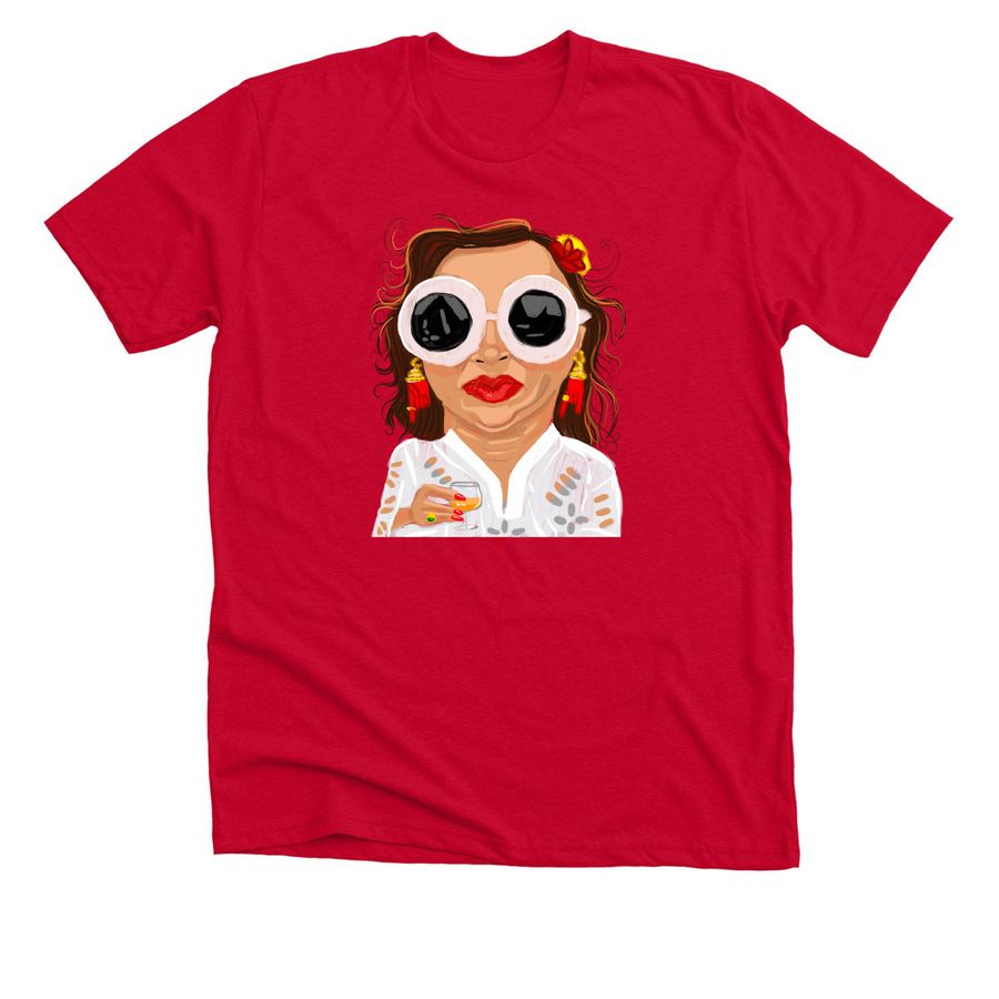 TILLY!, a Solid Red Blend Premium Unisex Tee