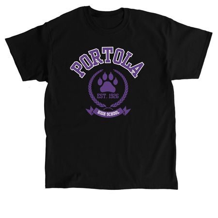Portola Academic Style, a Black Classic Unisex Tee