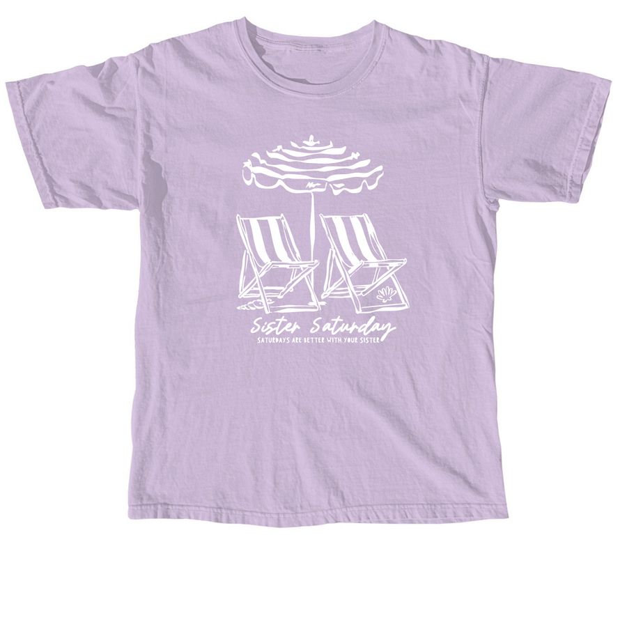 Taren + Candice's Sister Saturday, a Orchid Comfort Colors Unisex Tee