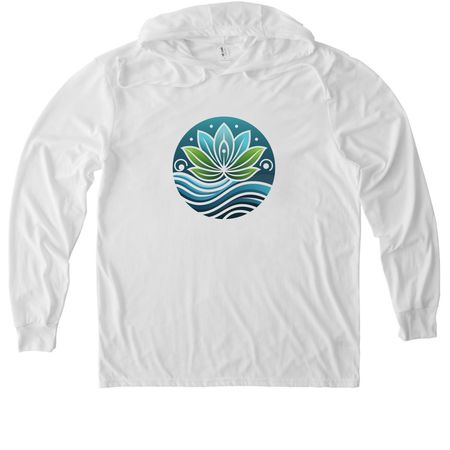 One Source. Endless Expressions., a Bright White Allmade Eco Triblend Hoodie Tee