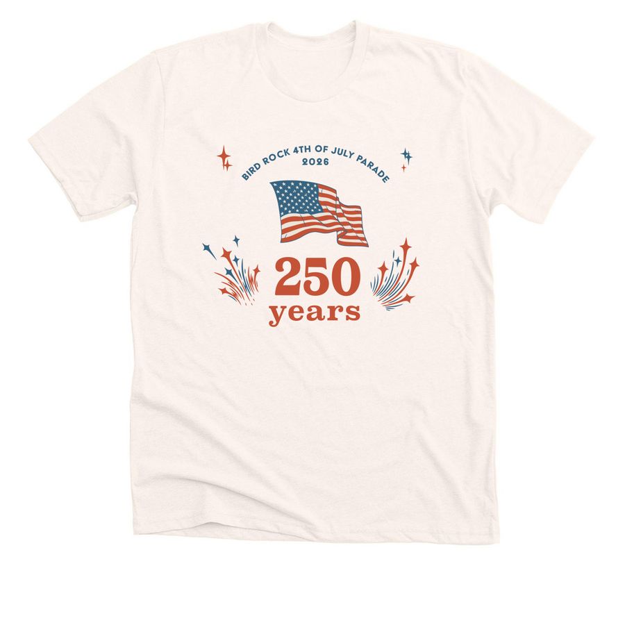 2026 Bird Rock 4th of July Parade, a Heather Natural Premium Unisex Tee