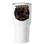 Team Braga IFR 2026, a White Insulated Tumbler (back-view)