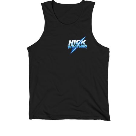 nick weather tank top&nbsp;, a Black Premium Cotton Tank