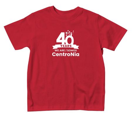 40th Anniversary Toddler Collection, a Red Toddler Tee