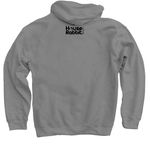 I Adopted My Best Friend, a Charcoal Pullover Hoodie (back-view)