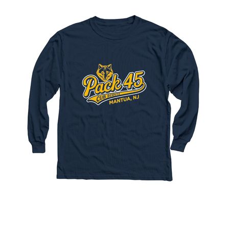 Pack 45 Class B, a Navy Youth Long Sleeve Tee