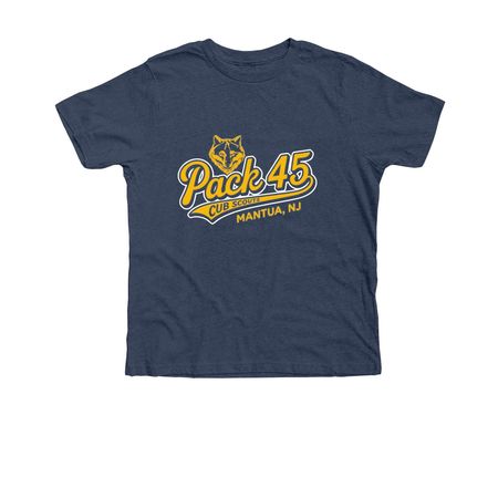 Pack 45 Class B, a Heather Navy Premium Youth Tee