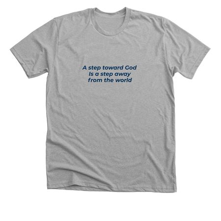 More of God and less of everything else, a Athletic Heather Premium Unisex Tee