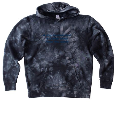 More of God and less of everything else, a Black Youth Tie Dye Pullover Hoodie