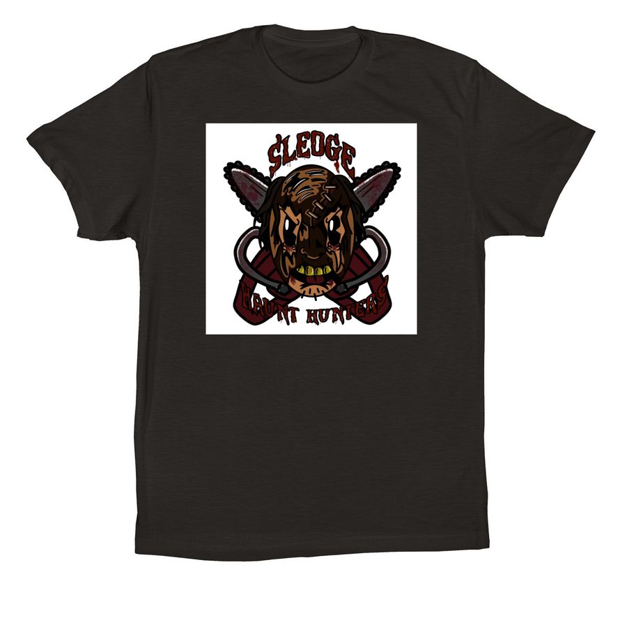 Solid color logo, a Black Premium Cotton Tee