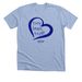"Every breath is a gift!" (Heart) Shirt, a Heather Baby Blue Premium Unisex Tee