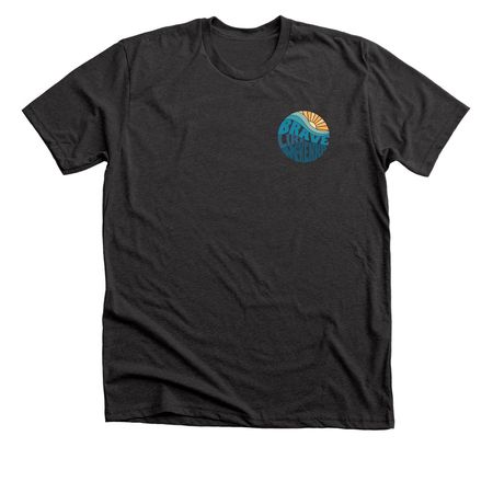 Brave Like McKenna Front Only Small Logo, a Dark Grey Heather Premium Unisex Tee