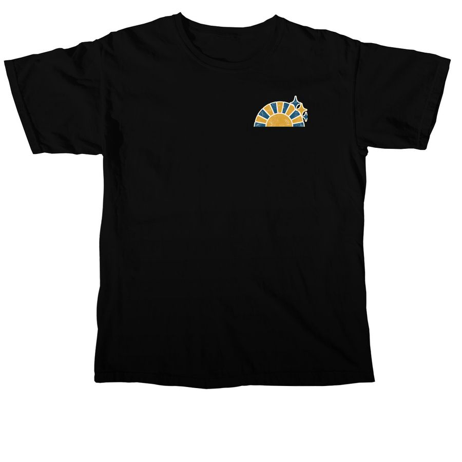 Blue Gold STAFF, a Black Comfort Colors Unisex Tee