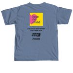 Tyler Rodden Lap-a-thon, a Blue Jean Comfort Colors Unisex Tee (back-view)