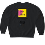 Tyler Rodden Lap-a-thon, a Black Softstyle Crewneck Sweatshirt (back-view)