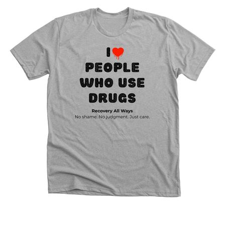 I Love PWUD, Scotty B 2026, a Athletic Heather Premium Unisex Tee