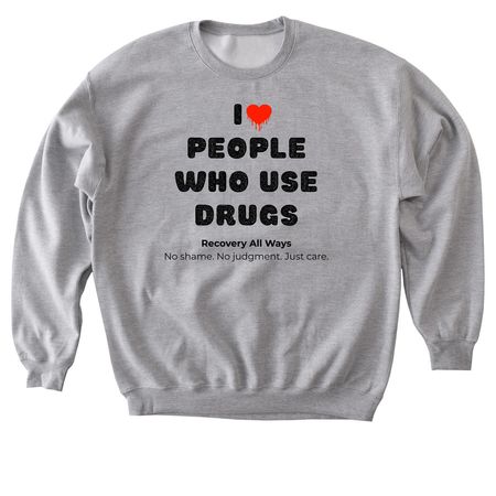 I Love PWUD, Scotty B 2026, a Sport Grey Softstyle Crewneck Sweatshirt