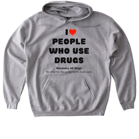 I Love PWUD, Scotty B 2026, a Sport Grey Gildan Softstyle Pullover Hoodie