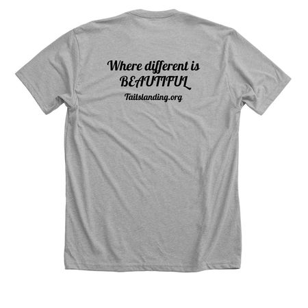 Tails Landing Sanctuary&nbsp;, a Athletic Heather Premium Unisex Tee (back-view)